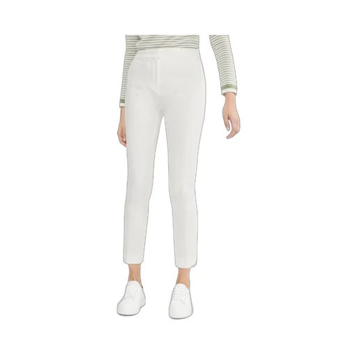 Mid-Rise Cropped Trousers