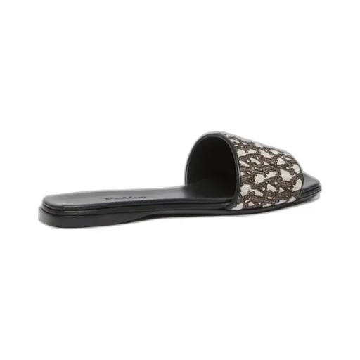 Logo-Jacquard Leather Slides