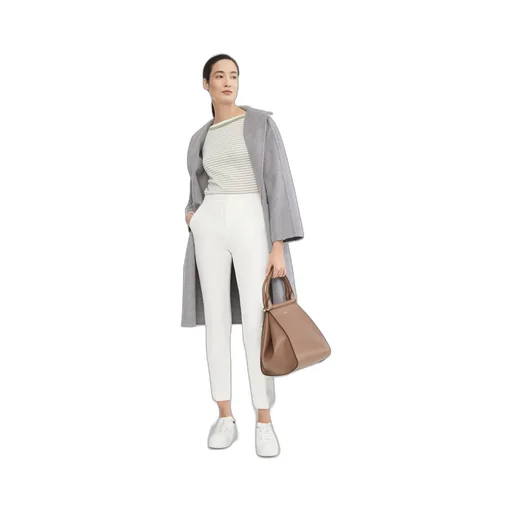 Mid-Rise Cropped Trousers