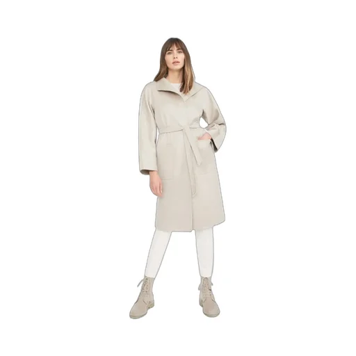 Lilia Belted Long-Sleeved Coat