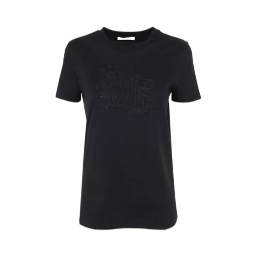 Sacha Monogram-Embroidered Cotton T-Shirt