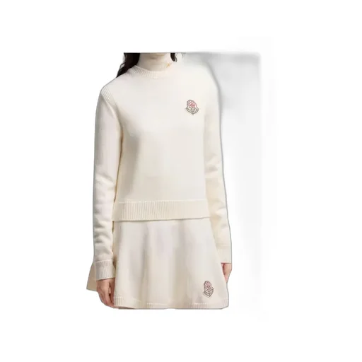 Logo Patch Knit Long-Sleeve Top