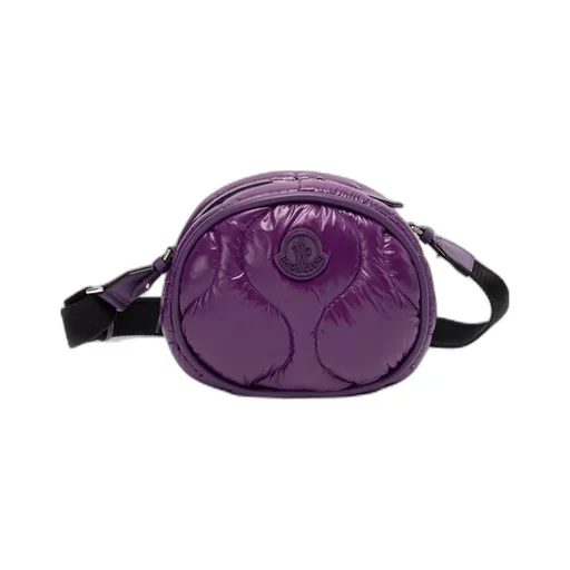 Logo Patch Zip-Up Shoulder Bag