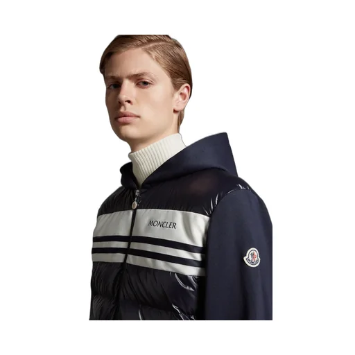Logo Printed Zip-Up Padded Hoodie