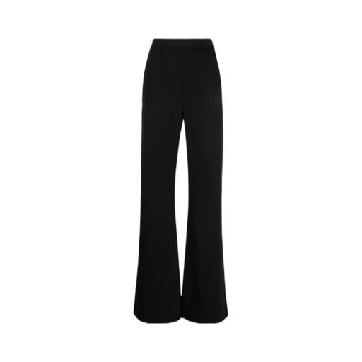 Logo-Print Flared Trousers