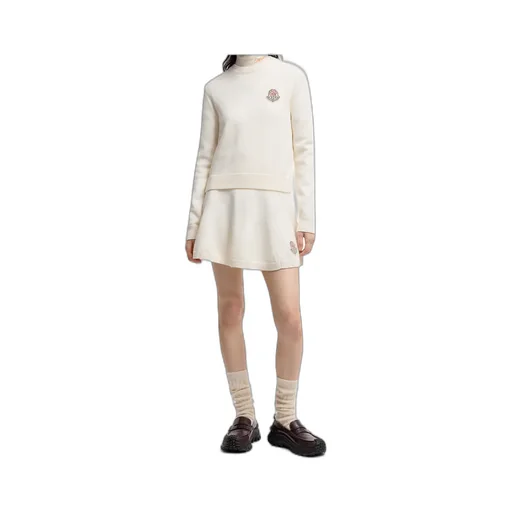 Logo Patch Knit Long-Sleeve Top