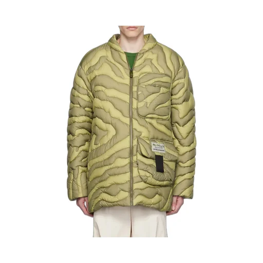 Down Jacket With Logo Affixed