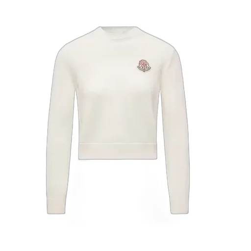 Logo Patch Knit Long-Sleeve Top