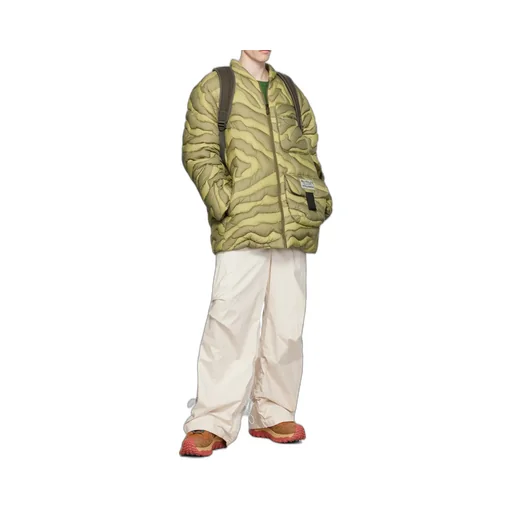 Down Jacket With Logo Affixed