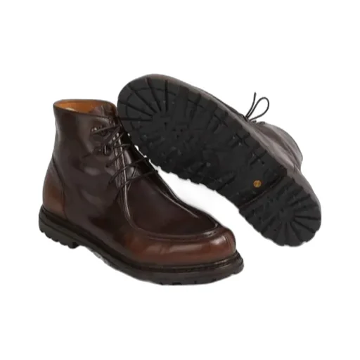 Round-Toe Leather Boots