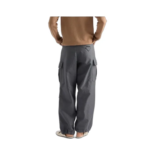 Logo Detailed Straight Leg Cargo Trousers
