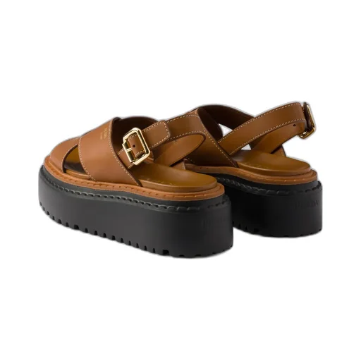 Leather Crisscross Sandals