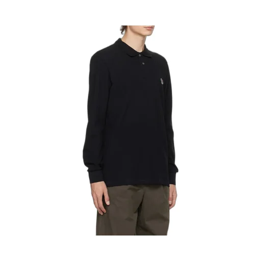 Zebra Logo Long Sleeved Polo Shirt