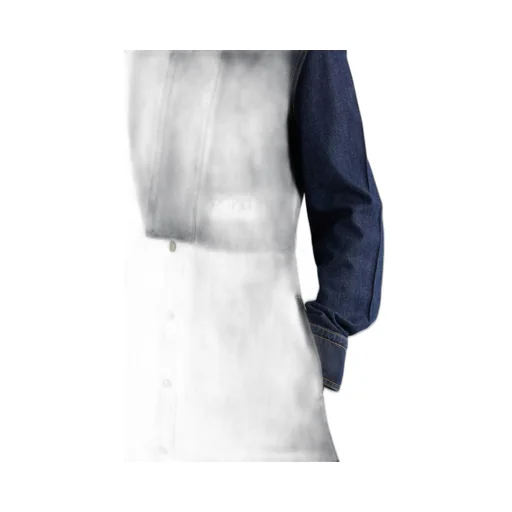 Scarf Collar Denim Dress