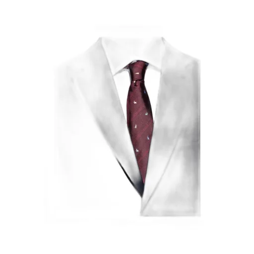 Rabbit Embroidered Tie