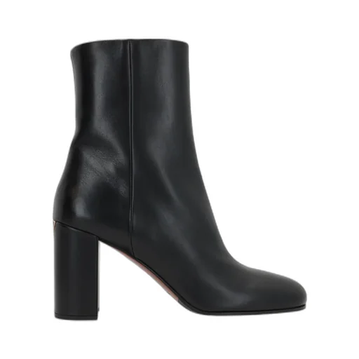 Triangle-Logo High-Heeled Boots