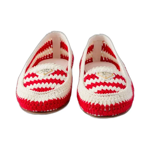 Embroidered Crochet Loafers