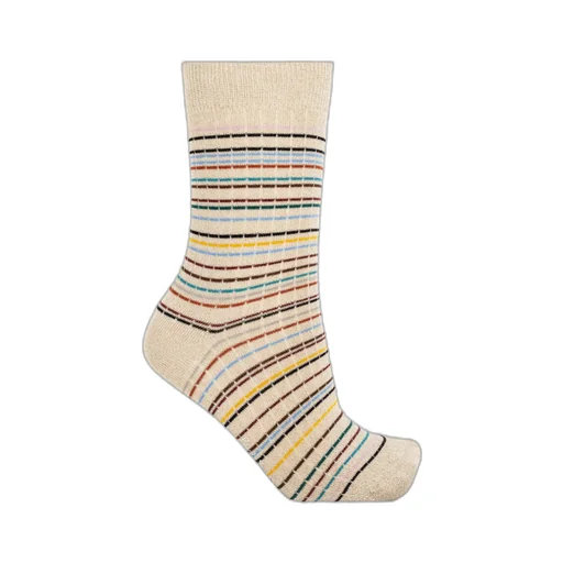 Three Pack Of Cotton Socks With Lurex Thread
