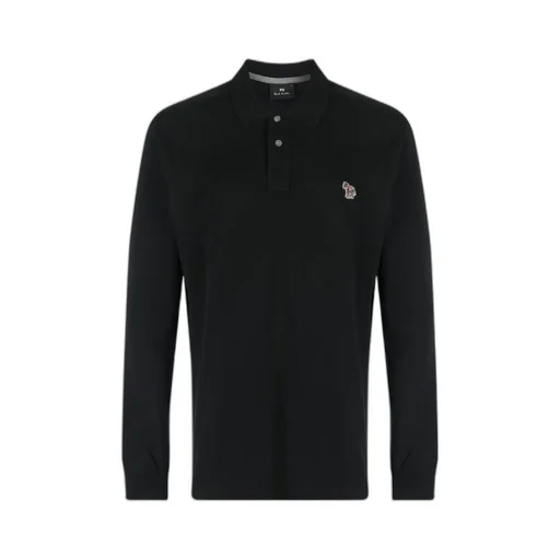 Zebra Logo Long Sleeved Polo Shirt
