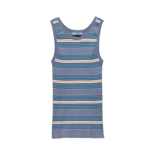 Striped Ribbed Tank Top