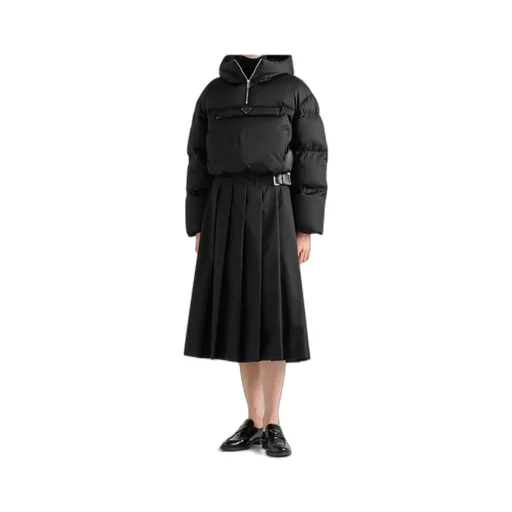 Re-Nylon Cropped Down Jacket