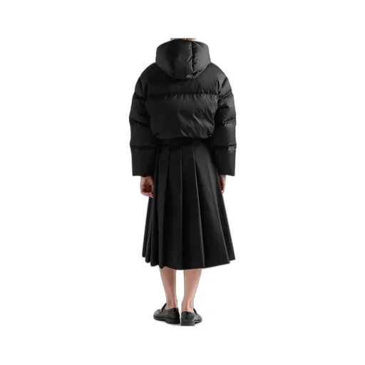 Re-Nylon Cropped Down Jacket