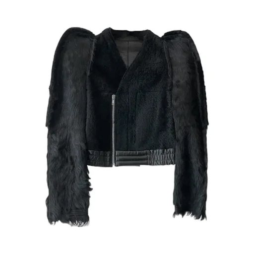 Zippered Leather Jacket