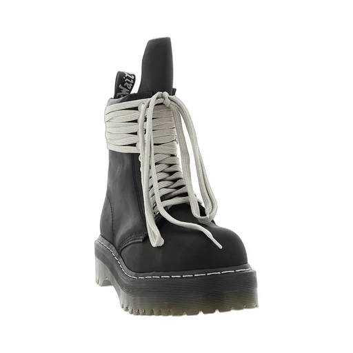 Dr. Martens X Rick Owens Quad Sole Steel Toe Boot In Oily Nubuck Cow Leather