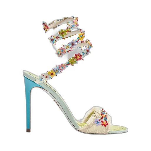 Round-Toe High-Heeled Sandals