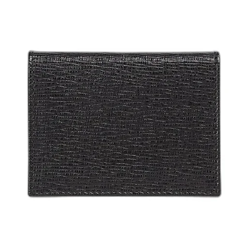Gancini Logo Plaque Bi-Fold Wallet