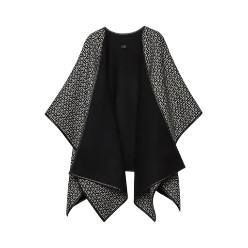 Gancini Reversible Knitted Cape