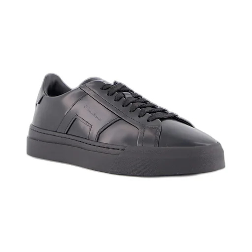 Double-Buckle Lace-Up Sneakers