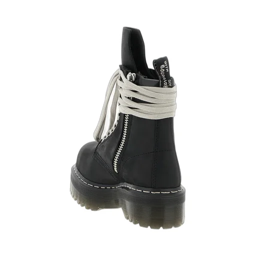 Dr. Martens X Rick Owens Quad Sole Steel Toe Boot In Oily Nubuck Cow Leather