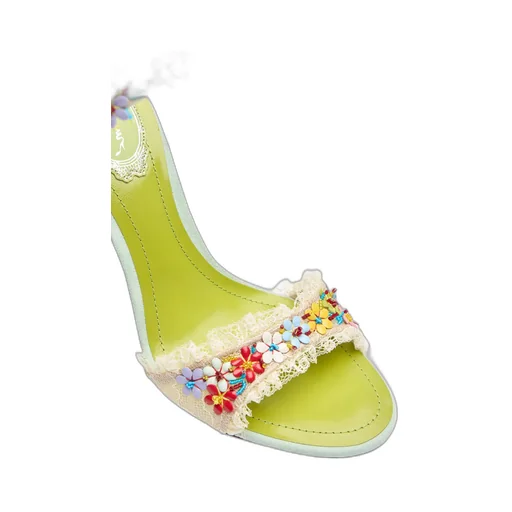 Round-Toe High-Heeled Sandals