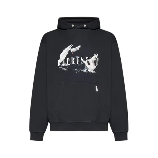 Swan Logo Printed Hoodie