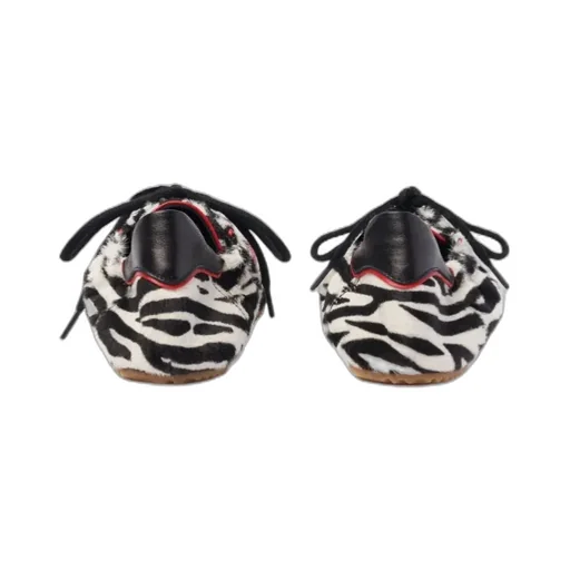 Riley Zebra Printed Lace-Up Sneakers