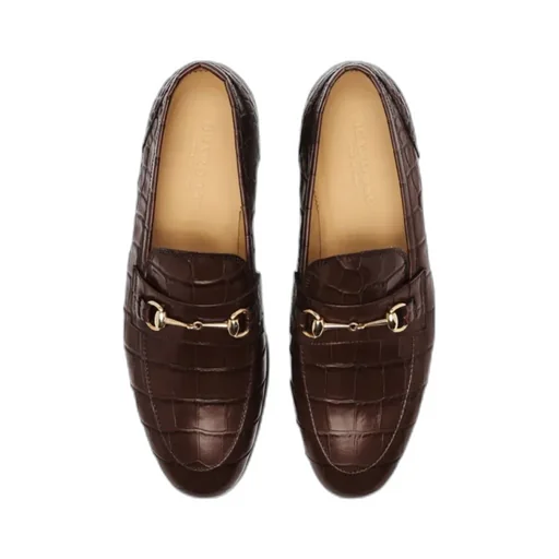 Alessandro Embossed Slip-On Loafers