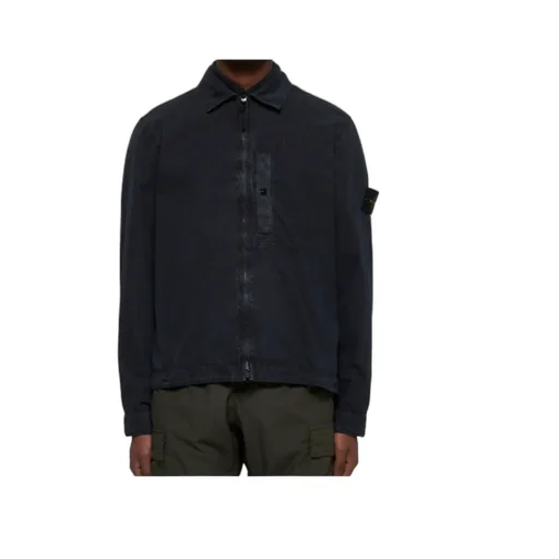 Compass Patch Zip-Up Shirt