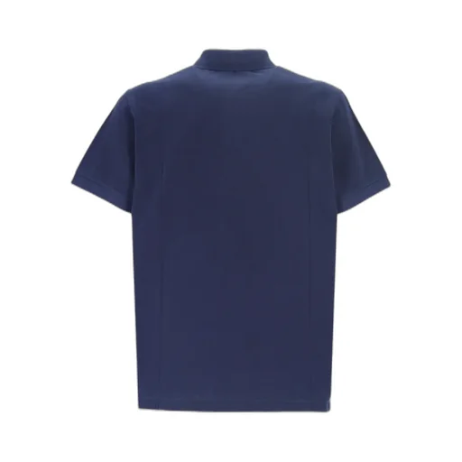 Compass-Patch Buttoned Polo Shirt