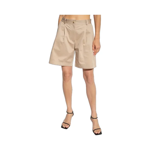 High-Waisted Knee-Length Shorts