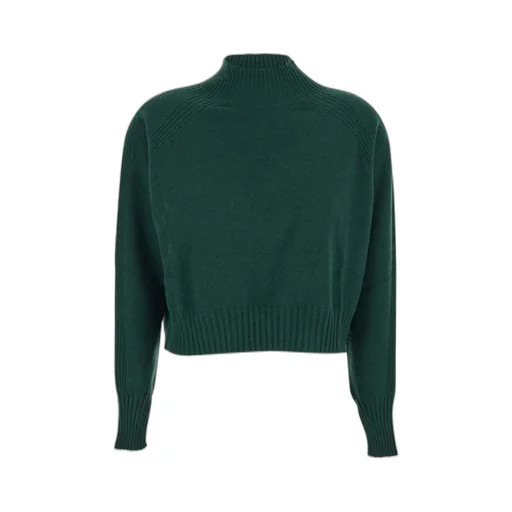 High Neck Cropped Jumper