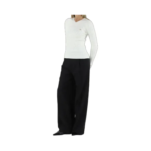 Pointelle-Knit Top
