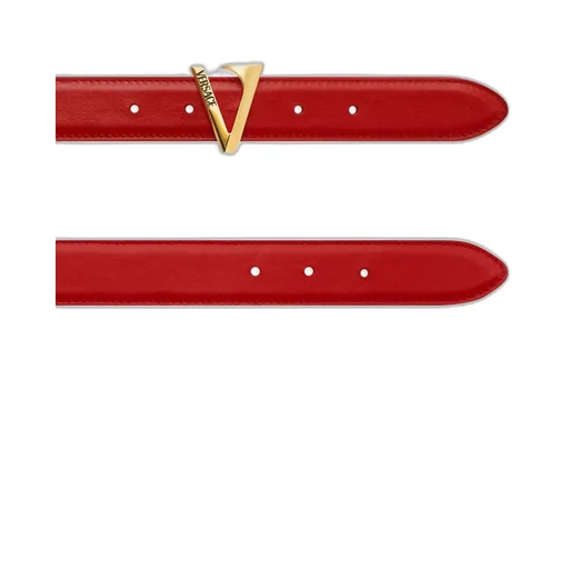 V-Buckle Leather Belt