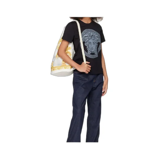 Medusa Greca Printed Crewneck T-Shirt