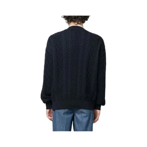 Logo Appliqué Cable-Knit Jumper