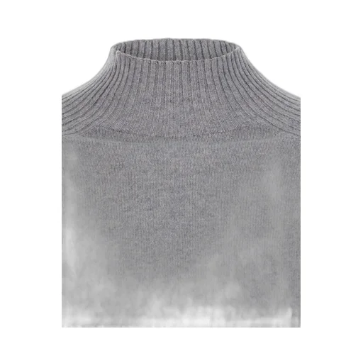 High Neck Cropped Jumper