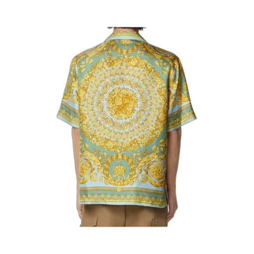 Barocco-Printed Short-Sleeved Shirt