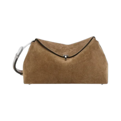 T-Lock Suede Tote Bag