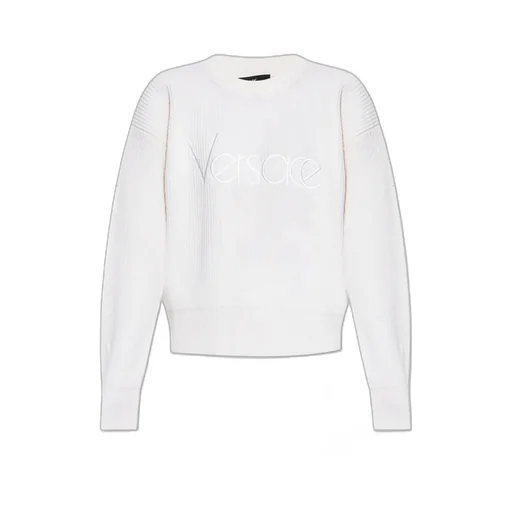 Logo Embroidered Knitted Jumper