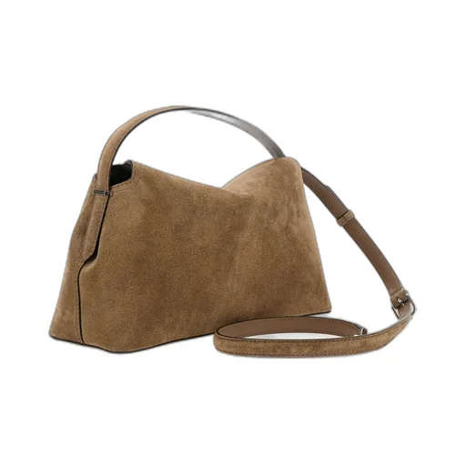 T-Lock Suede Tote Bag